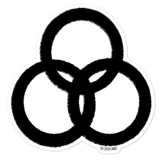 The Walking Dead: World Beyond Three Circle Entity Logo Die Cut Sticker