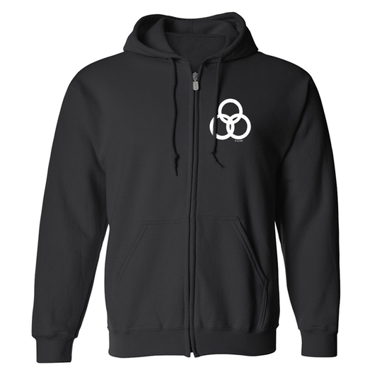 The Walking Dead: World Beyond Three Circle Entity Fleece Zip-Up Hooded Sweatshirt-0