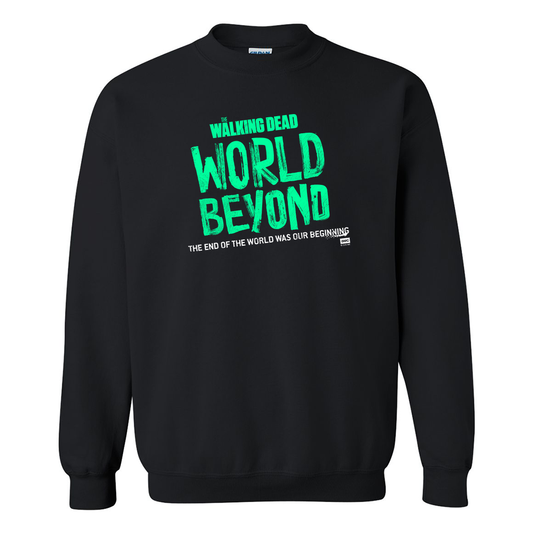 The Walking Dead: World Beyond Season 1 Logo Fleece Crewneck Sweatshirt-1