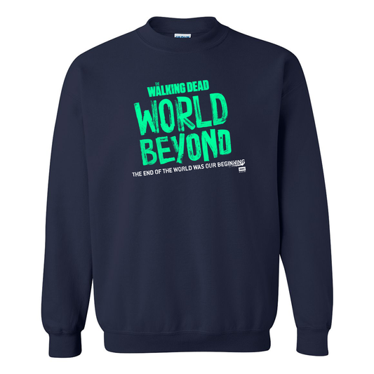 The Walking Dead: World Beyond Season 1 Logo Fleece Crewneck Sweatshirt-2