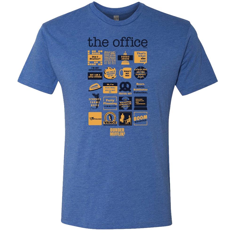 The Office Quote Mash-Up Men's Tri-Blend Short Sleeve T-Shirt