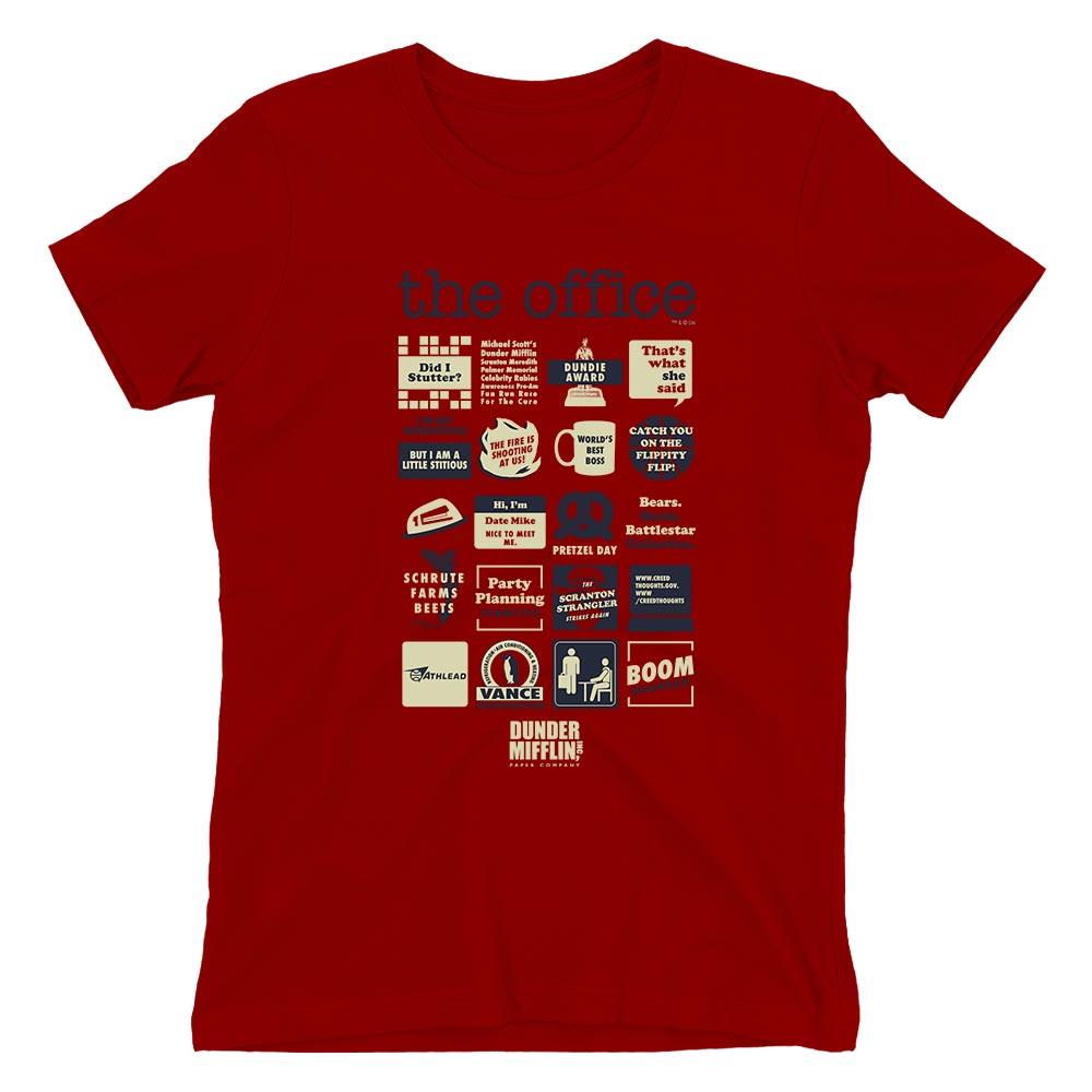 The Office Quote Mash-Up Women's Short Sleeve T-Shirt