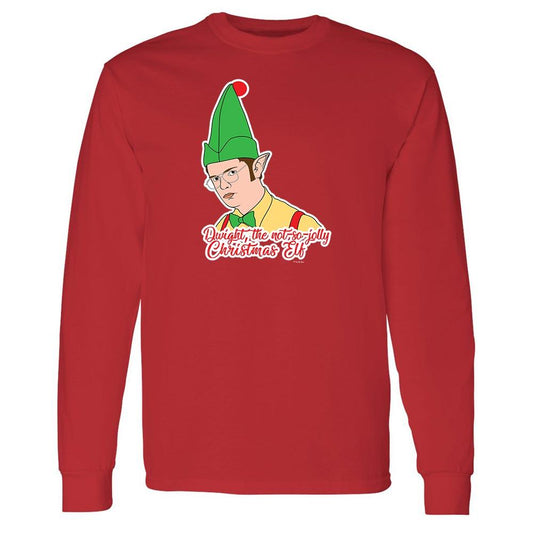 The Office Dwight Elf Adult Long Sleeve T-Shirt-2