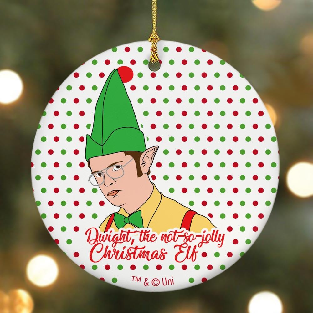 The Office Dwight Elf Double-Sided Ornament