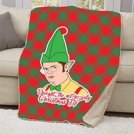 The Office Dwight Elf Sherpa Blanket-0