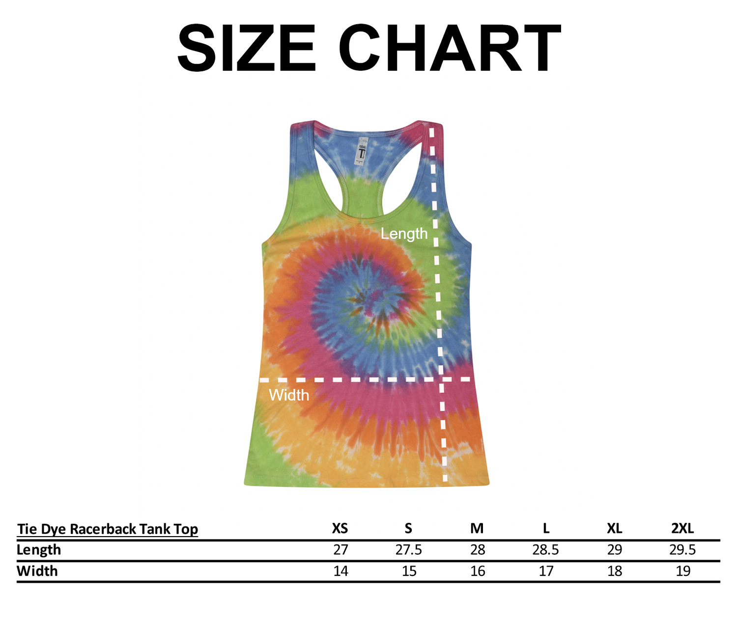 The Office Dunder Mifflin Tie Dye Racerback Tank Top