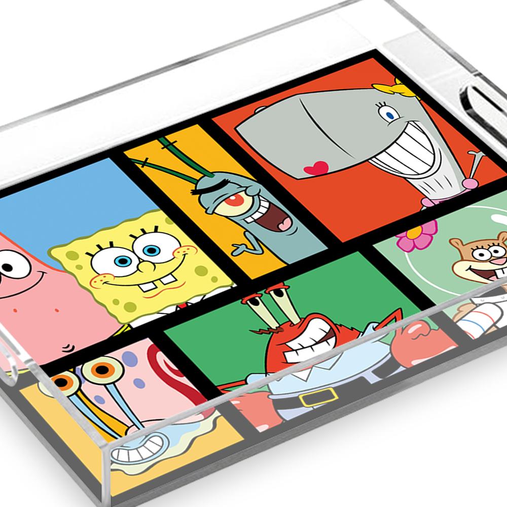 SpongeBob SquarePants Characters Grid Acrylic Tray - SpongeBob SquarePants Official Shop