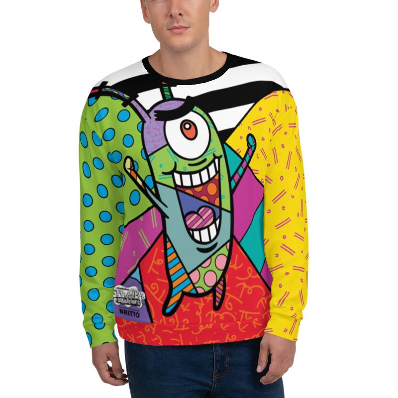 Plankton Britto Crew Neck Sweatshirt - SpongeBob SquarePants Official Shop