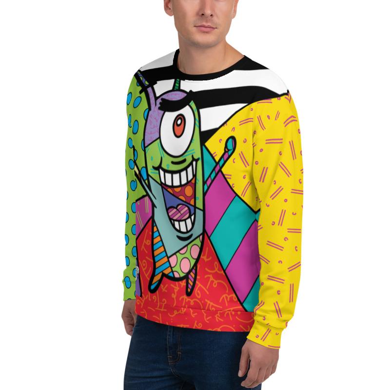 Plankton Britto Crew Neck Sweatshirt - SpongeBob SquarePants Official Shop