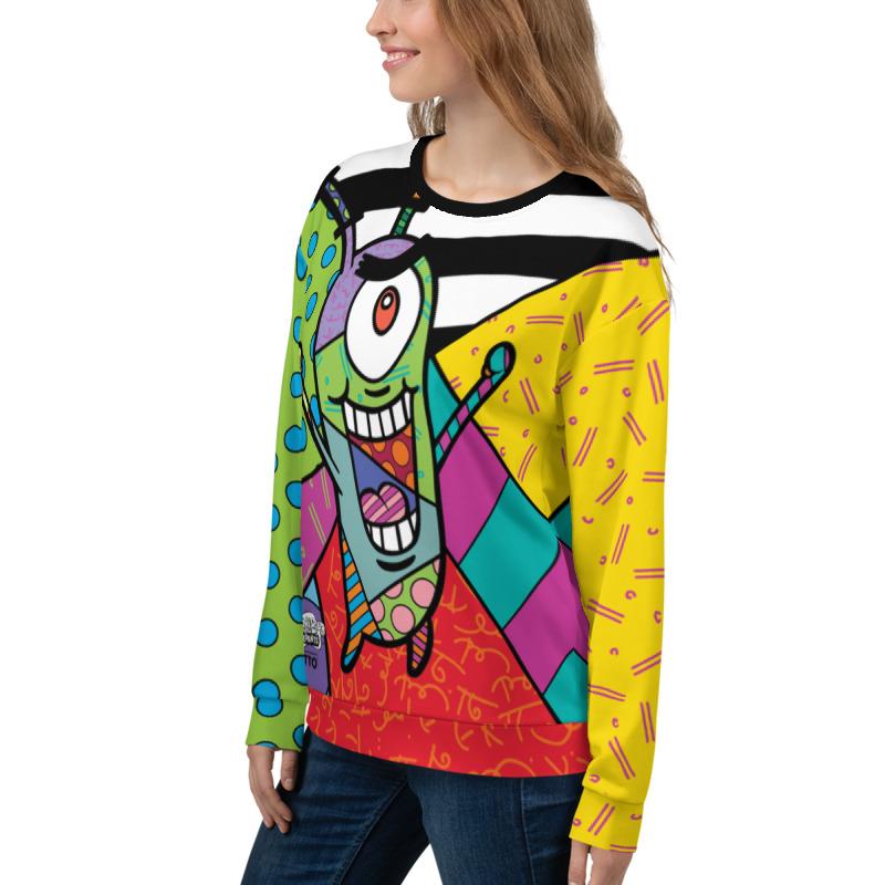 Plankton Britto Crew Neck Sweatshirt - SpongeBob SquarePants Official Shop