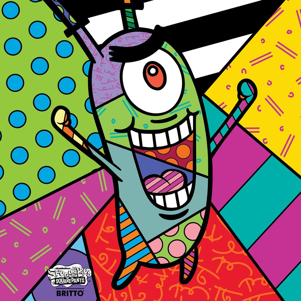 Plankton Britto Crew Neck Sweatshirt - SpongeBob SquarePants Official Shop