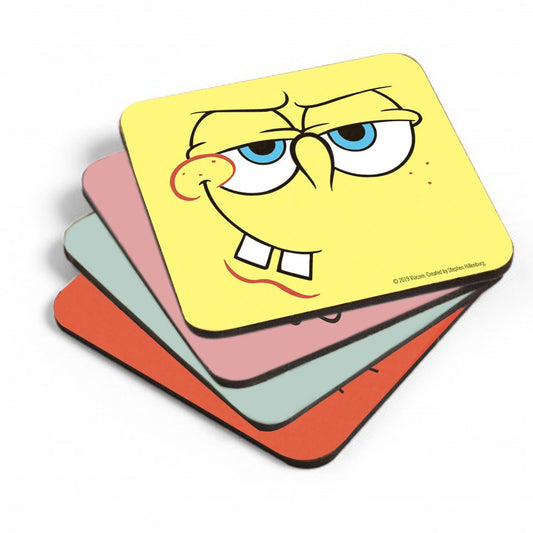 SpongeBob SquarePants Character Coasters - Set of 4 - SpongeBob SquarePants Official Shop-1