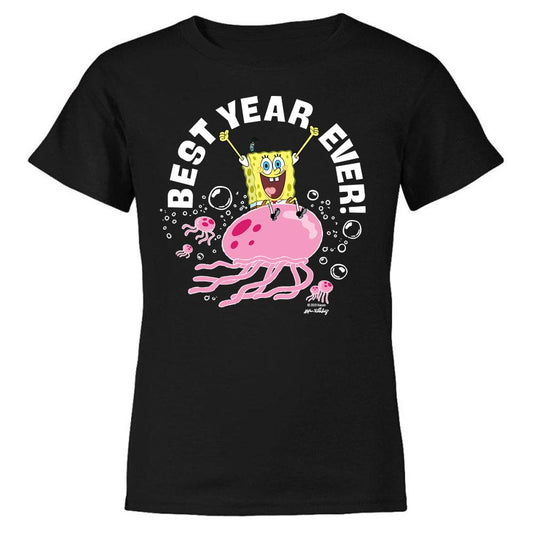 SpongeBob SquarePants Best Year Ever Jellyfish Kids Short Sleeve T-Shirt