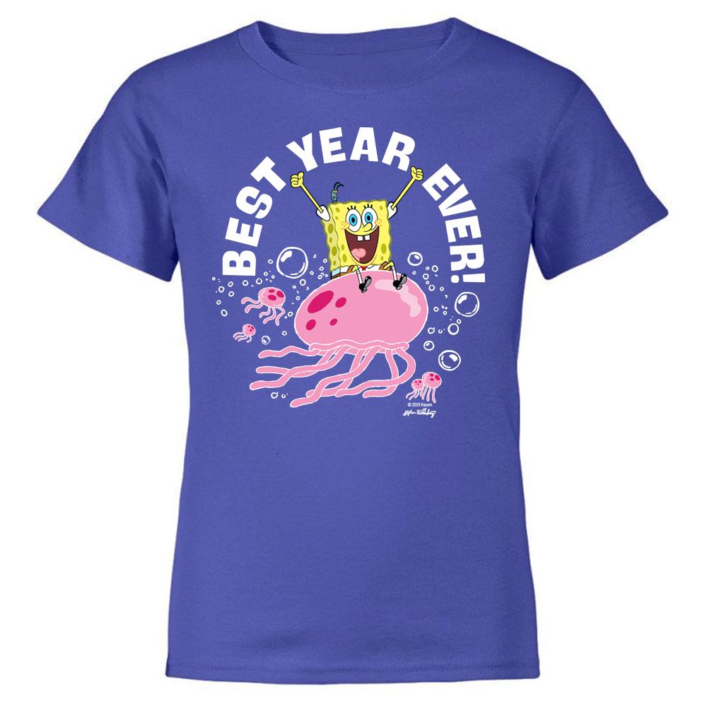 SpongeBob SquarePants Best Year Ever Jellyfish Kids Short Sleeve T-Shirt