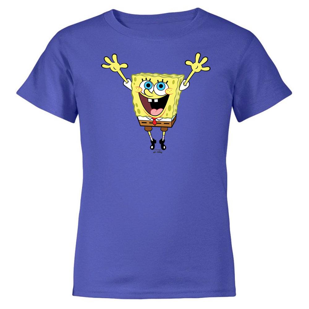 SpongeBob SquarePants Hands in the Air 20th Anniversary Kids Short Sleeve T-Shirt