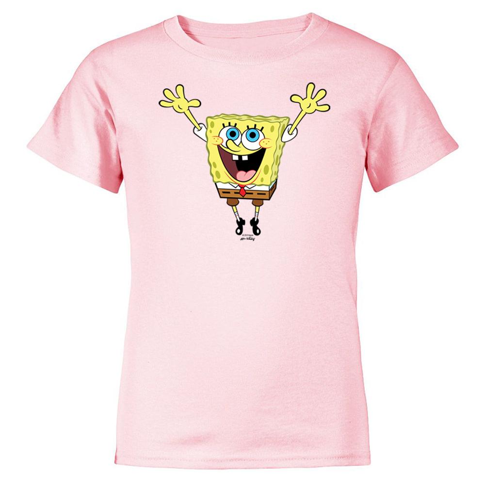 SpongeBob SquarePants Hands in the Air 20th Anniversary Kids Short Sleeve T-Shirt