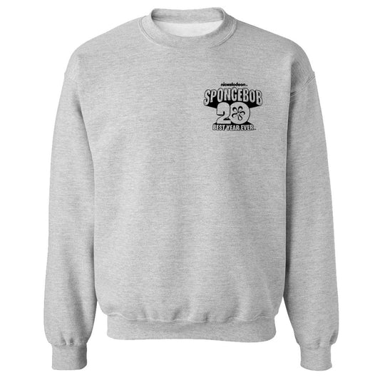 SpongeBob SquarePants Best Year Ever Crew Neck Sweatshirt Fleece Crewneck Sweatshirt