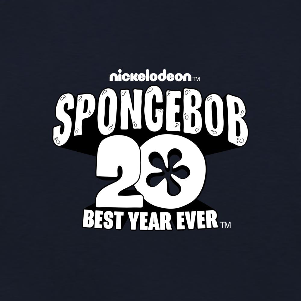 SpongeBob SquarePants Winking 20th Anniversary Adult Short Sleeve T-Shirt