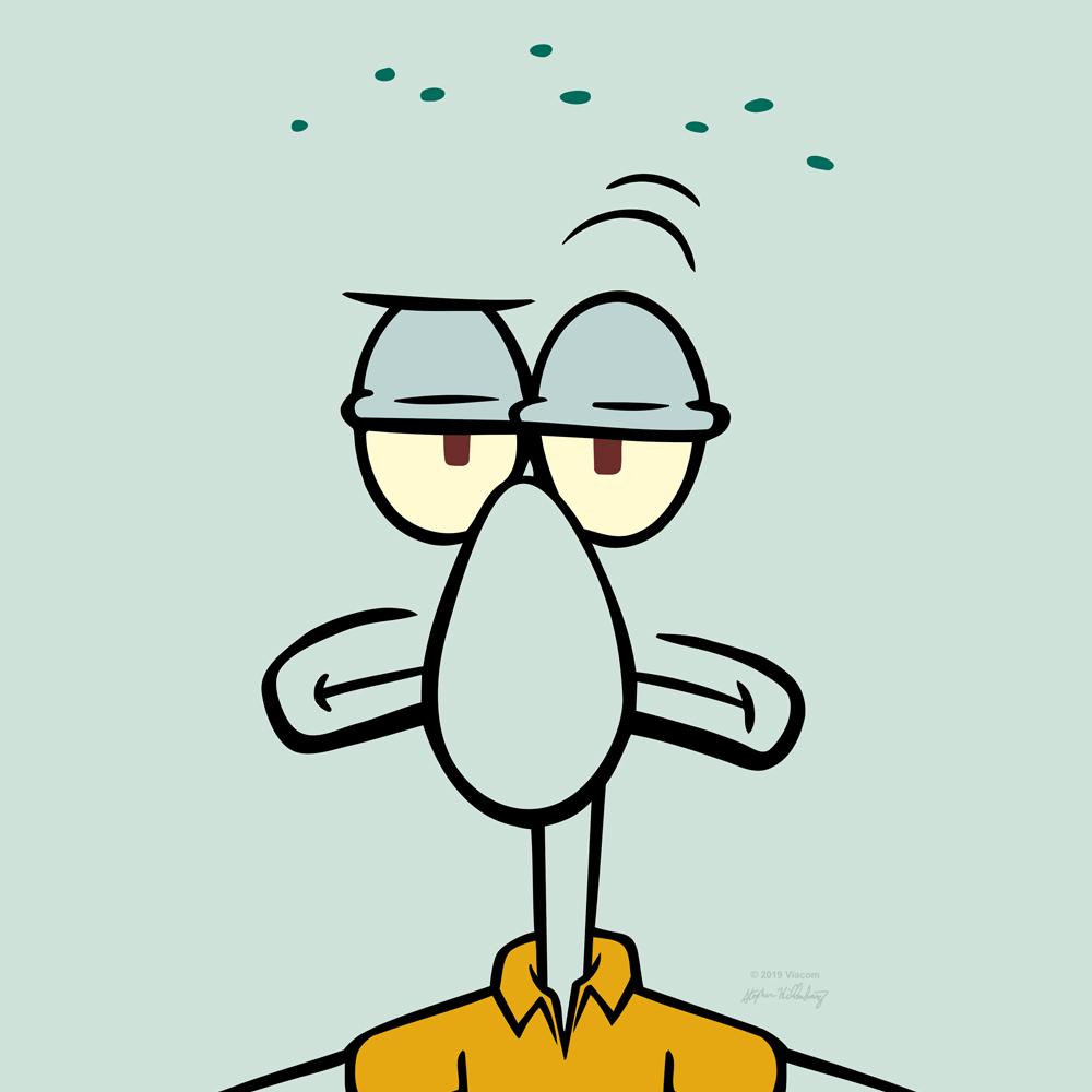 Squidward Short Sleeve Costume T-Shirt