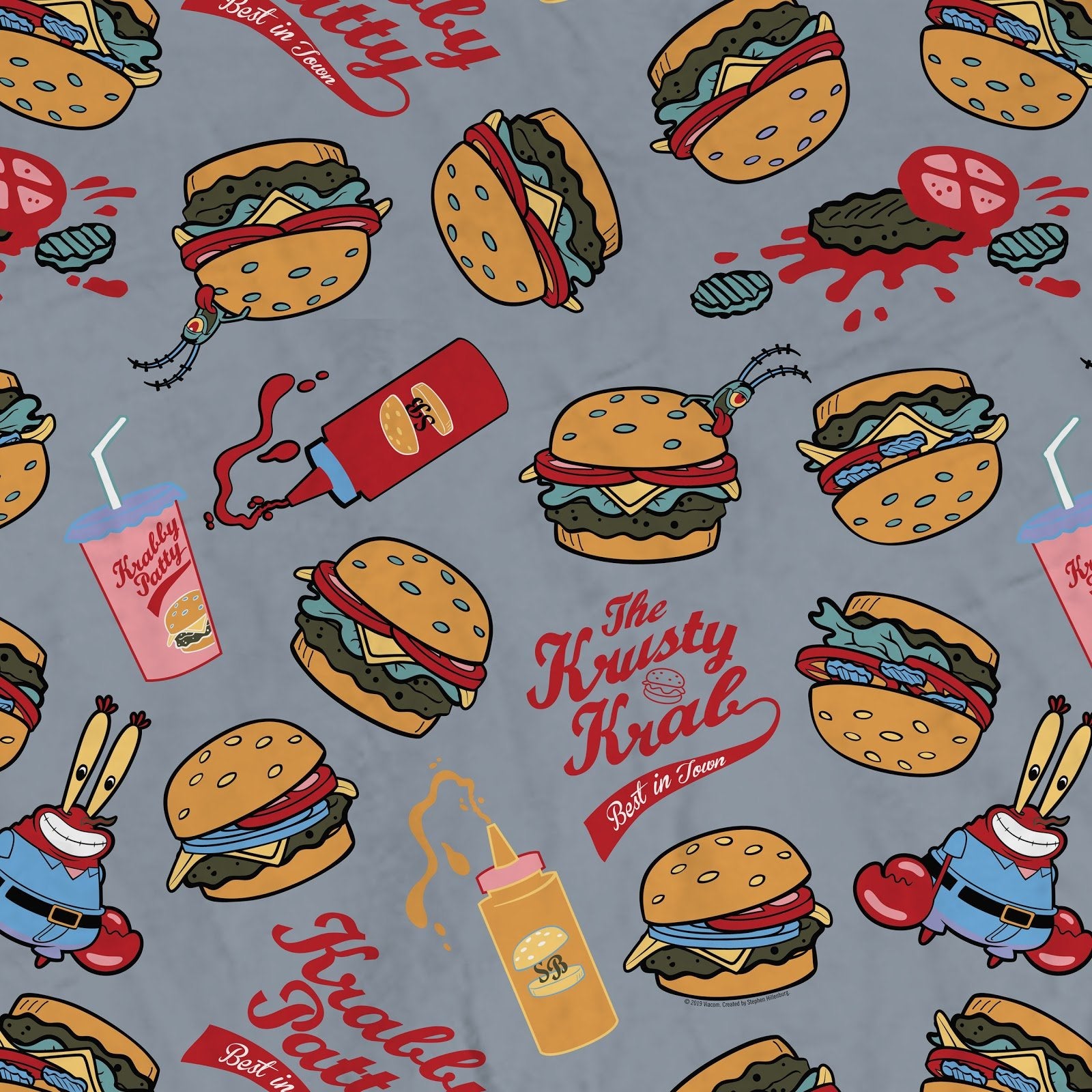 Mr. Krabs Sherpa Blanket