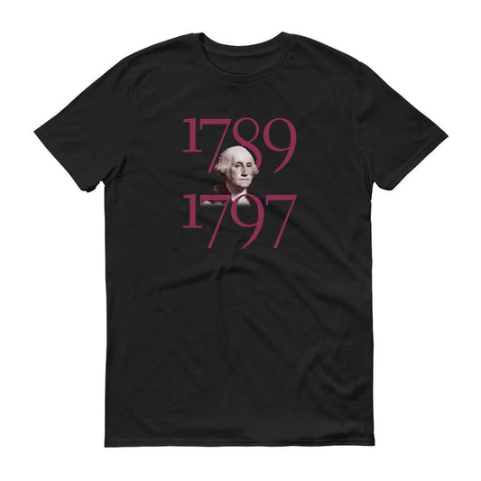 George Washington Liberty When It Begins To Take Root Quote and Portrait Adult Short Sleeve T-Shirt