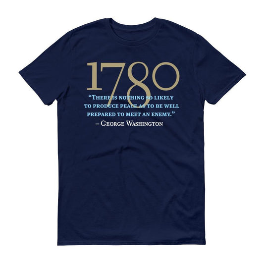 George Washington Produce Peace Quote Adult Short Sleeve T-Shirt
