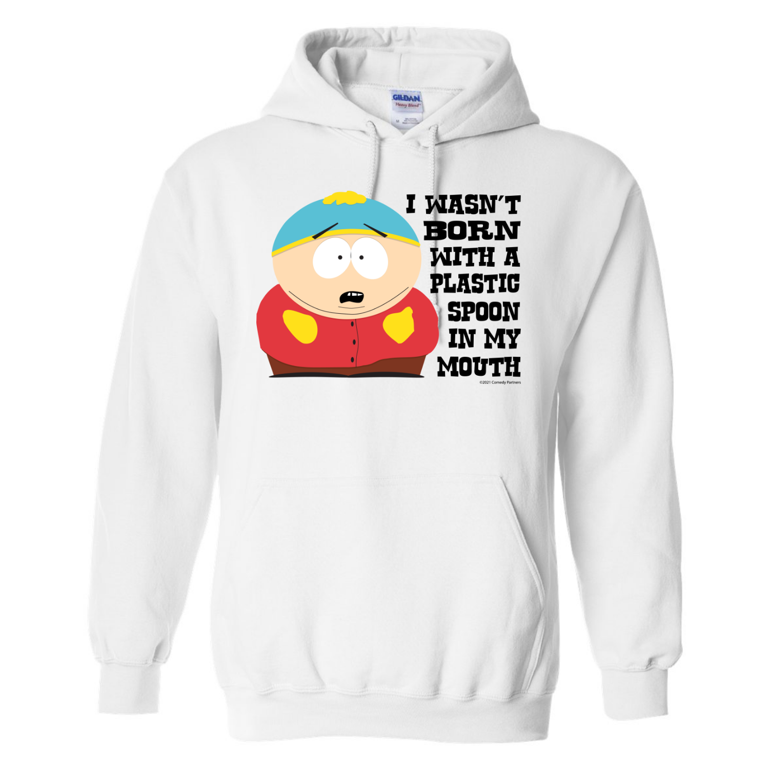 South Park Cartman Born with a Plastic Spoon Hooded Sweatshirt