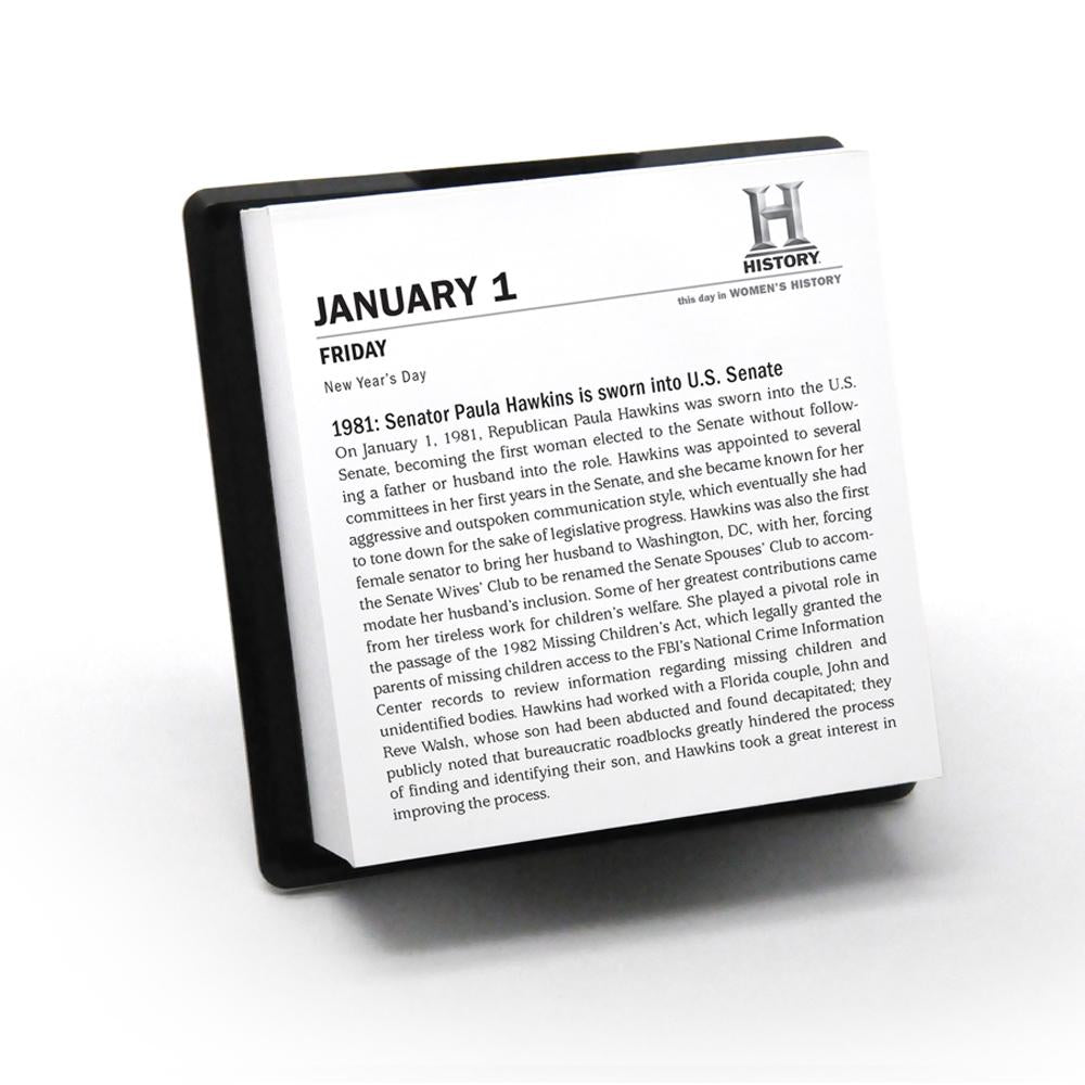 2021 History Channel This Day in Women's History Boxed Calendar