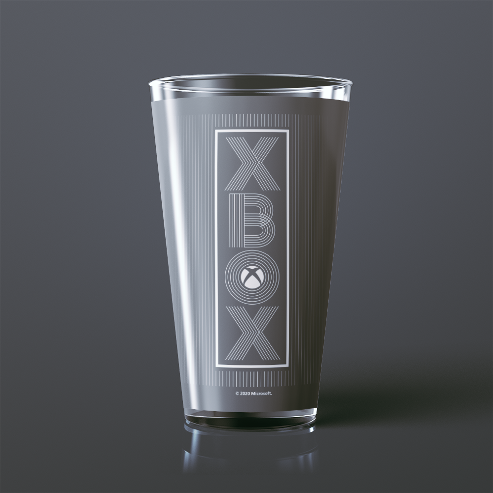 XBOX Linear Xbox 17 oz Pint Glass