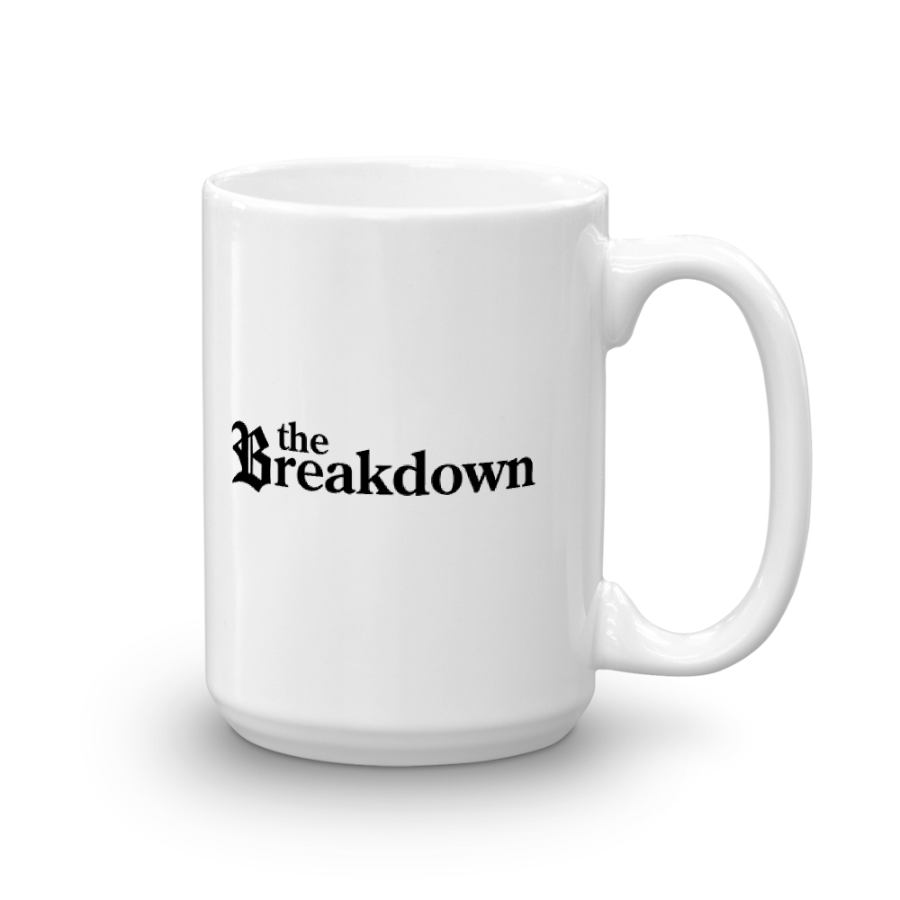 Great News The Breakdown Logo White Mug