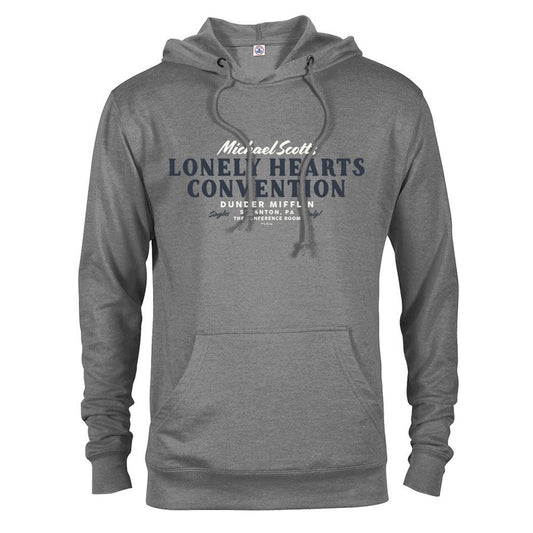 The Office Michael Scott Lonely Hearts Convention Lightweight Hooded Sweatshirt-0