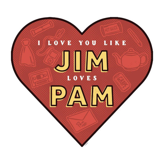 The Office Jim Loves Pam Sherpa Throw Blanket-1