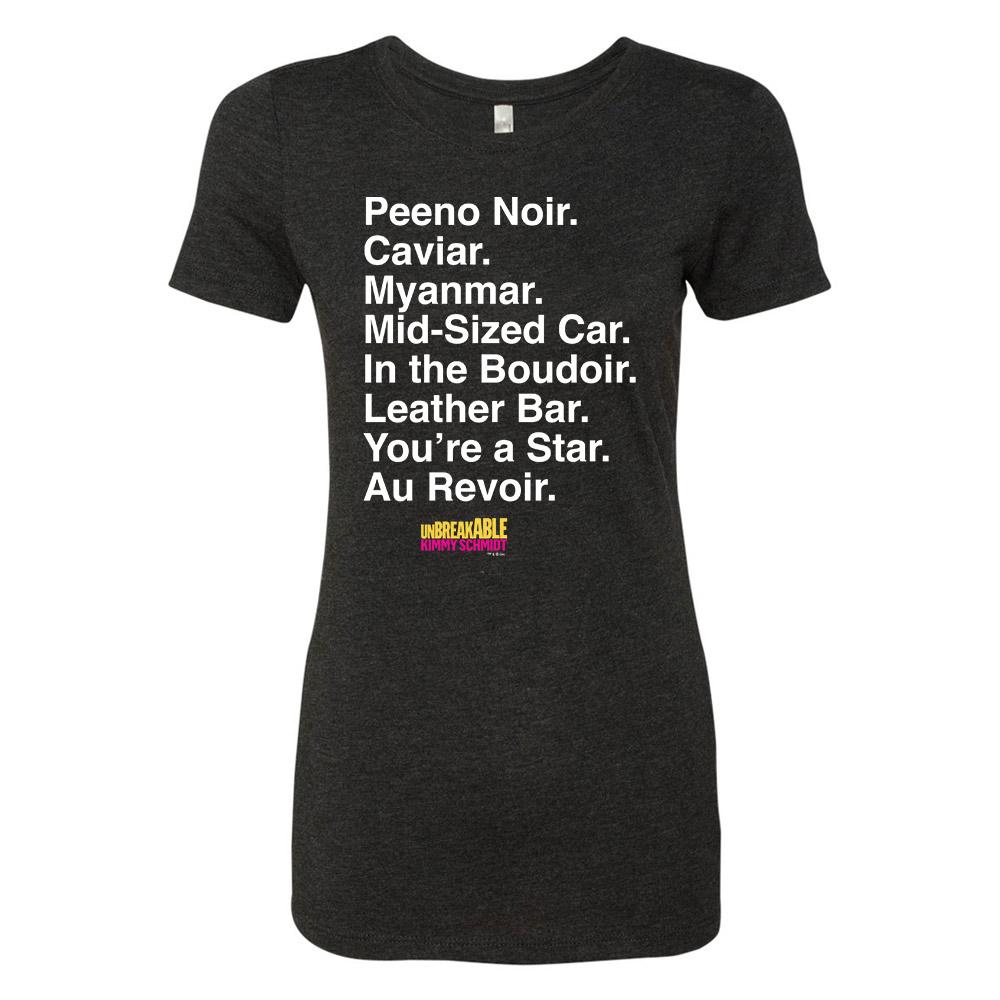 Unbreakable Kimmy Schmidt Titus Peeno Noir Women's Tri-Blend Short Sleeve T-Shirt