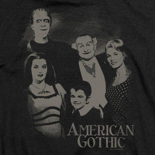 The Munsters American Gothic Women's Short Sleeve T-Shirt-1