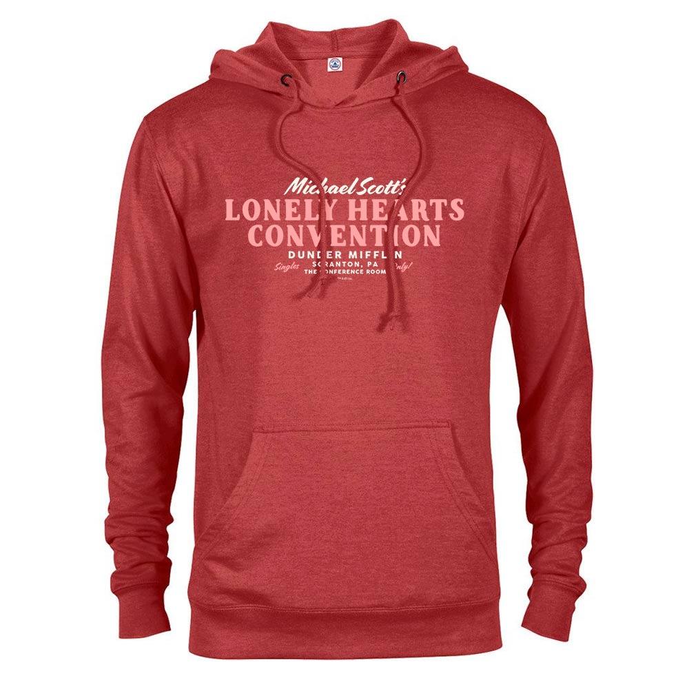 The Office Michael Scott Lonely Hearts Convention Lightweight Hooded Sweatshirt