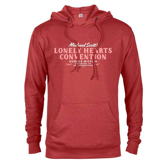 The Office Michael Scott Lonely Hearts Convention Lightweight Hooded Sweatshirt-3