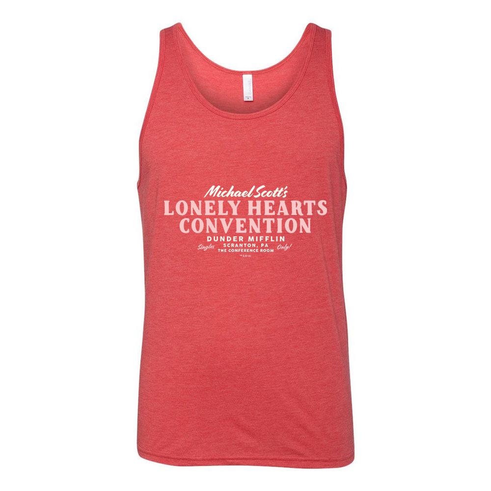 The Office Michael Scott Lonely Hearts Convention Tri-Blend Tank Top