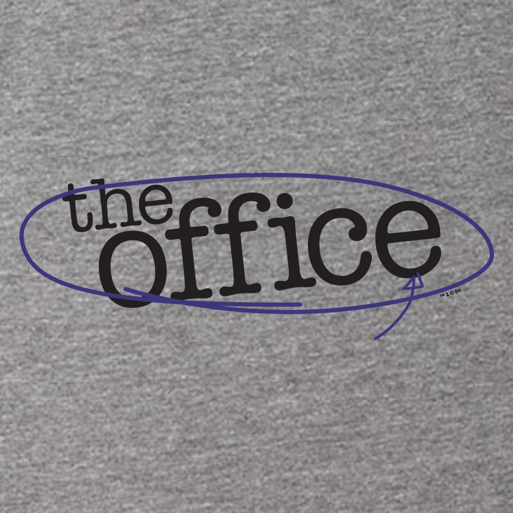 The Office Circled Logo Men's Tri-Blend Short Sleeve T-Shirt