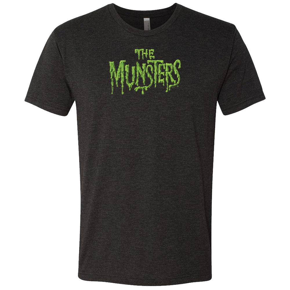 The Munsters Distress Logo Men's Tri-Blend Short Sleeve T-Shirt