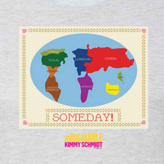 Unbreakable Kimmy Schmidt Someday Cross Stitch Women's Tri-Blend Short Sleeve T-Shirt-1