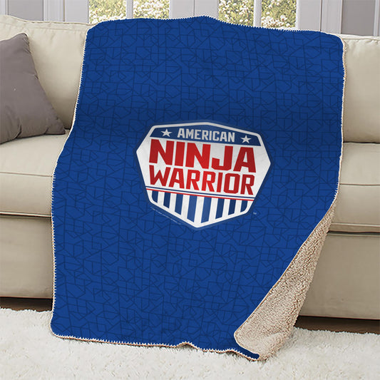 American Ninja Warrior Sherpa Blanket - 50 x 60