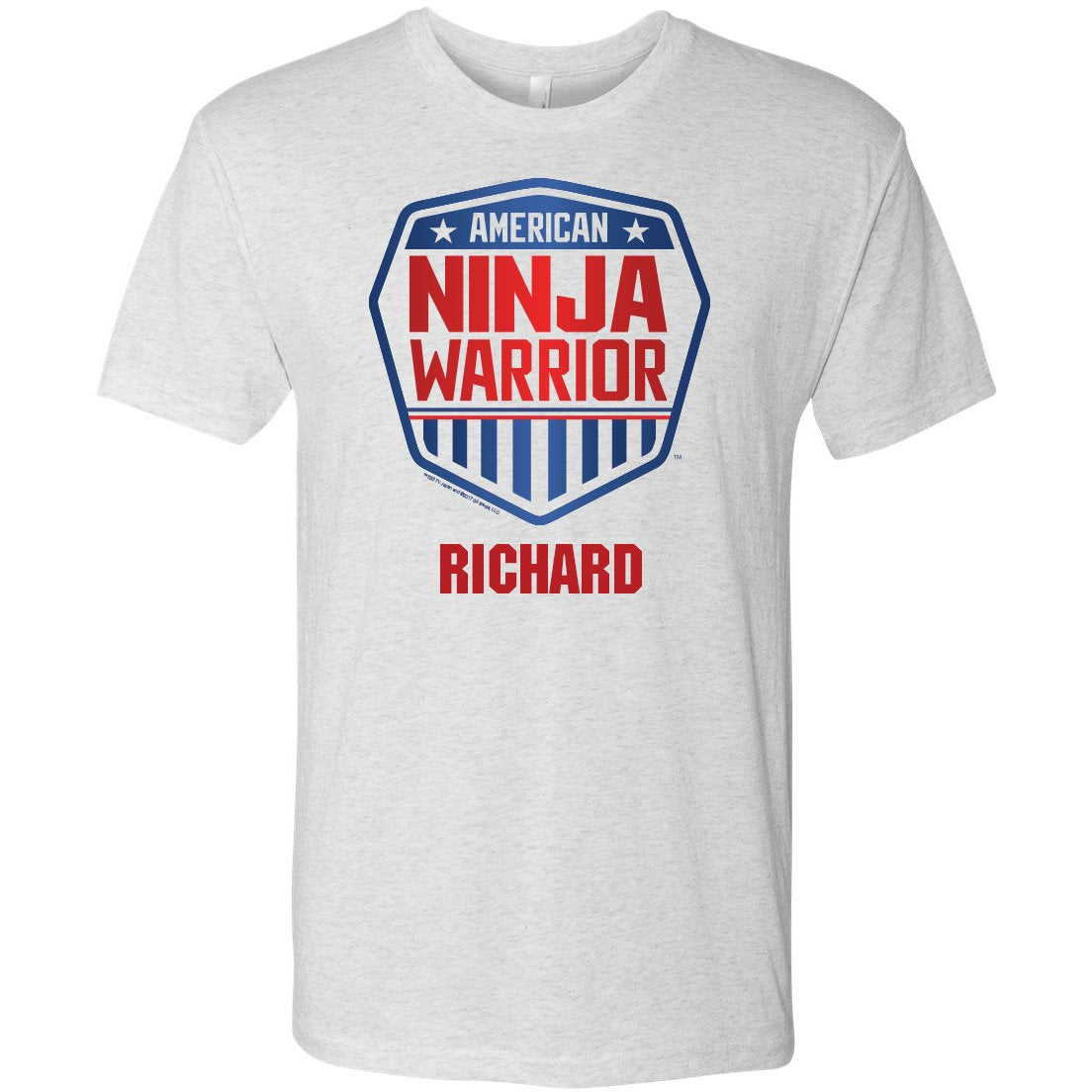 Personalized American Ninja Warrior Men's Tri-Blend T-Shirt