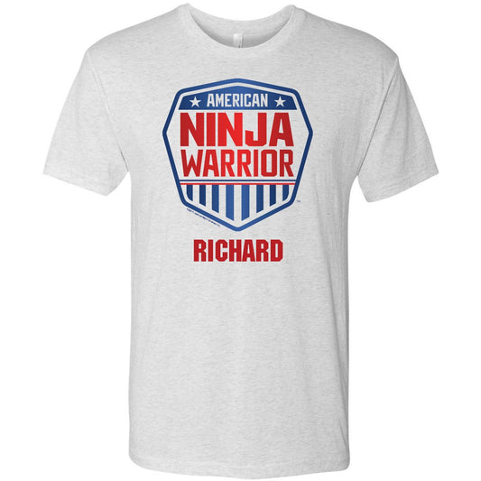 Personalized American Ninja Warrior Men's Tri-Blend T-Shirt-0