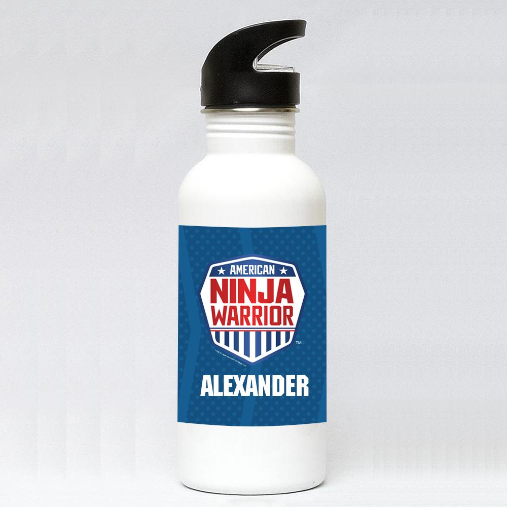 Personalized American Ninja Warrior Water Bottle