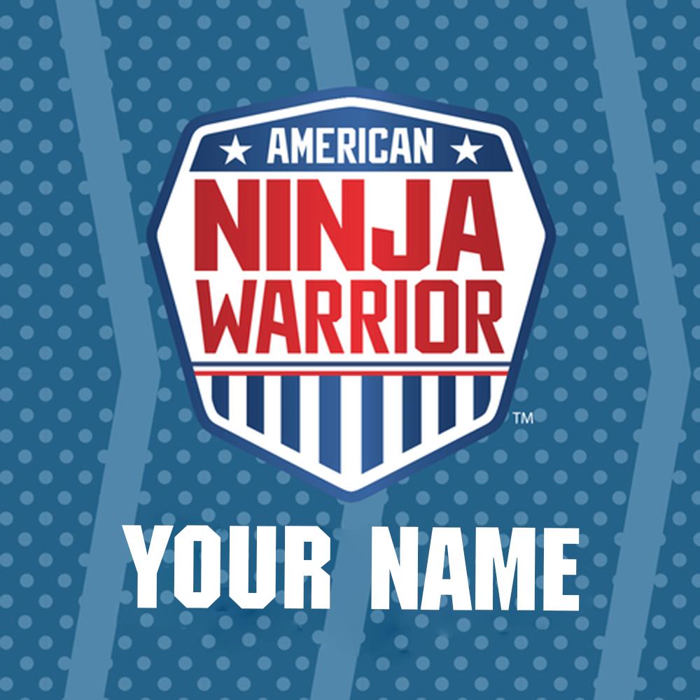 Personalized American Ninja Warrior Water Bottle