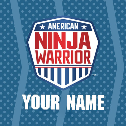 Personalized American Ninja Warrior Water Bottle-1