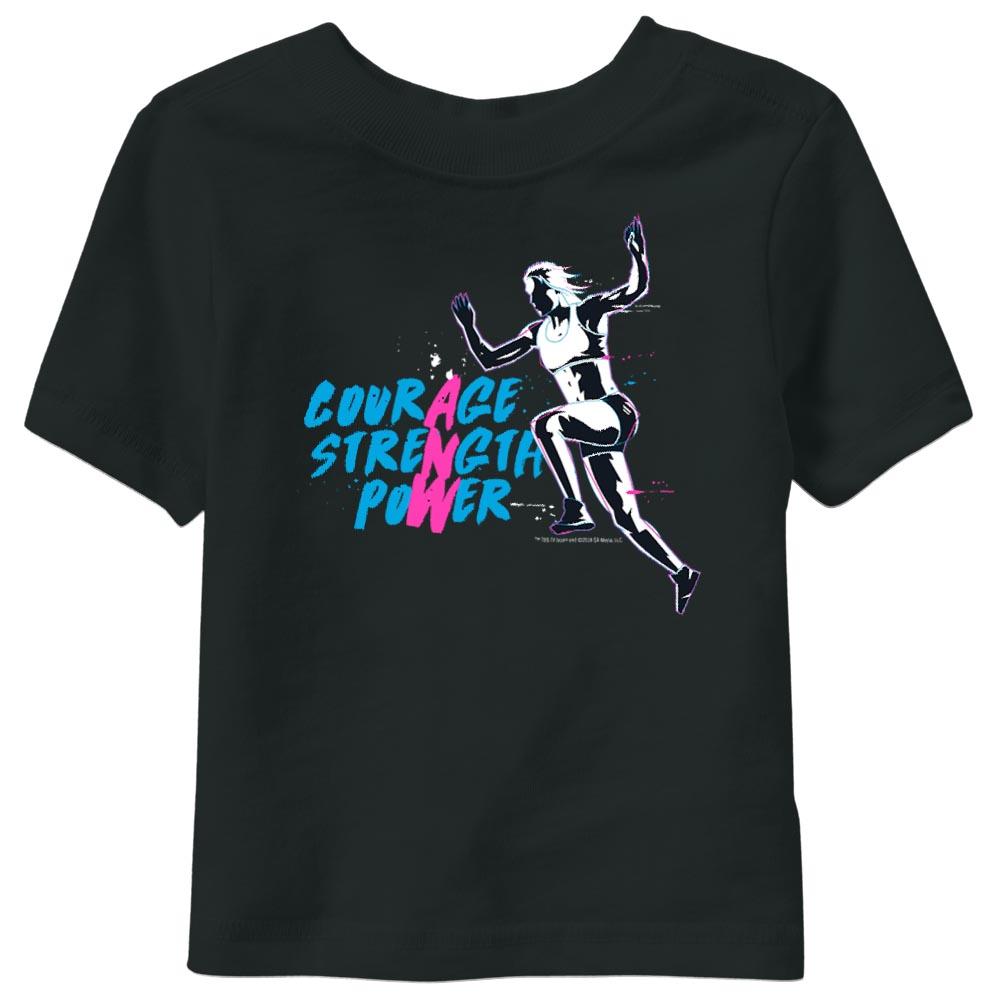 American Ninja Warrior Courage  Strength  Power Kids Short Sleeve T-Shirt