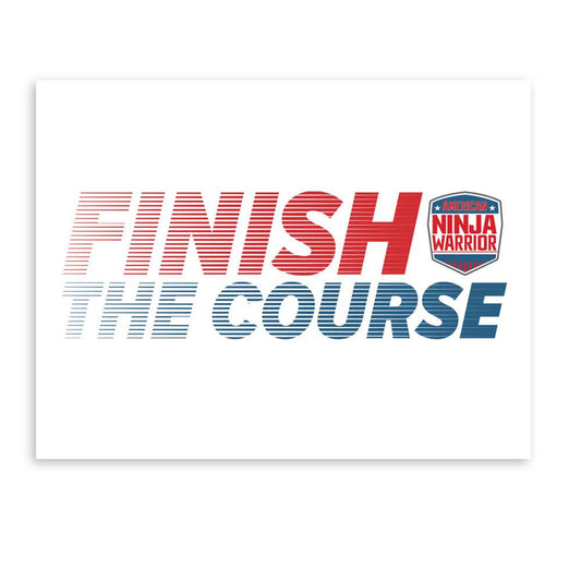 American Ninja Warrior Finish The Course Wall Art-0