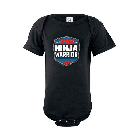 American Ninja Warrior Logo Baby Bodysuit-2