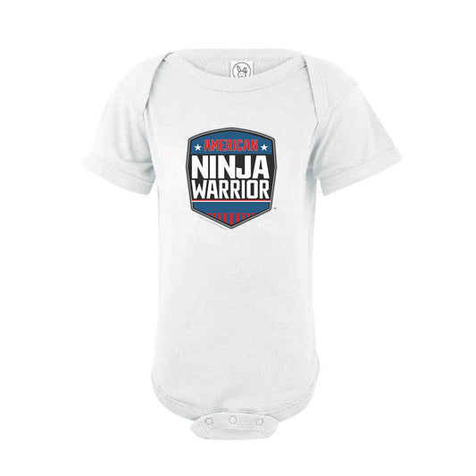 American Ninja Warrior Logo Baby Bodysuit-0